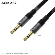 ACEFAST J10 3.5mm AUX Audio Adapter Cable -Black