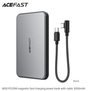 ACEFAST M30 Magnetic Fast Wireless Charge Power Bank PD20W 5000mAh -Black (CCC Certified)