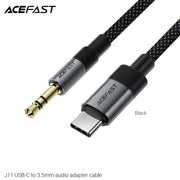 ACEFAST J11 USB-C To3.5mm Audio Adapter Cable -Black