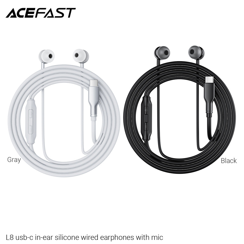ACEFAST L8 USB-C In-Ear Silicone Wired Earphones