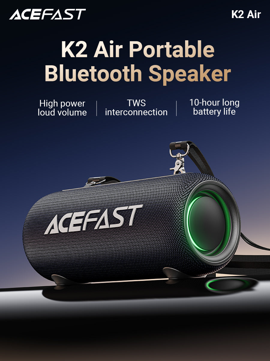 ACEFAST K2 Max Portable Bluetooth Speaker - Black