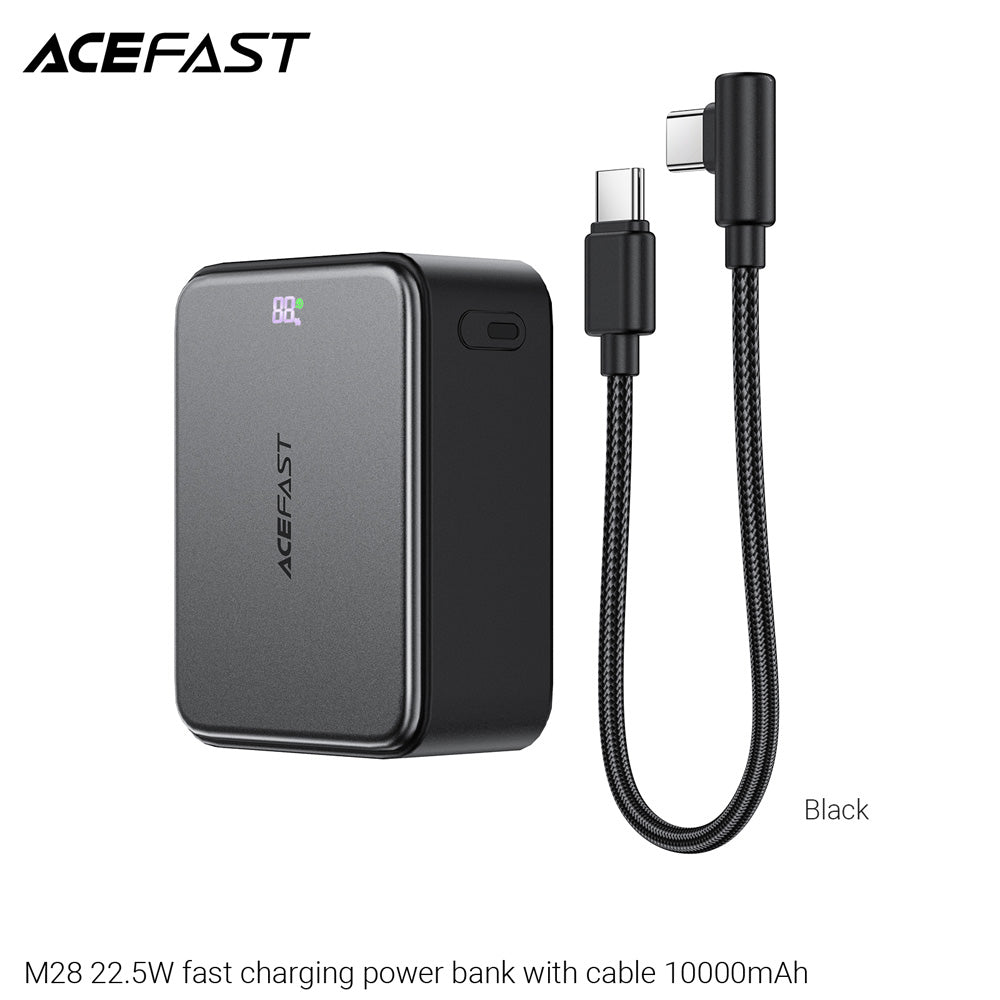 ACEFAST M28 Fast Charge Power Bank 22.5W 10000mAh -Black (CCC Certified)