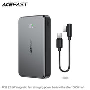 ACEFAST M31 Magnetic Fast Wireless Charge Power Bank 22.5W 10000mAh -Black (CCC Certified)