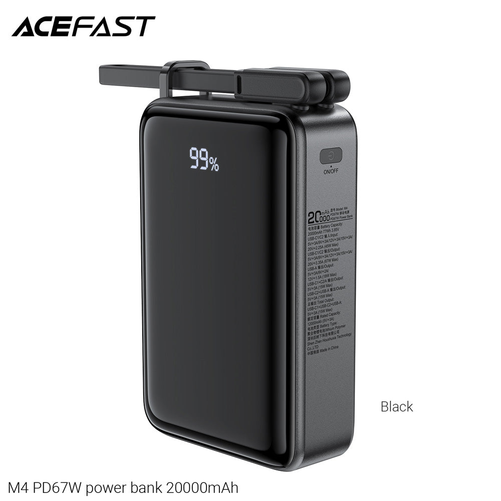 ACEFAST M4 Fast Charge Power Bank PD67W 20000mAh -Black