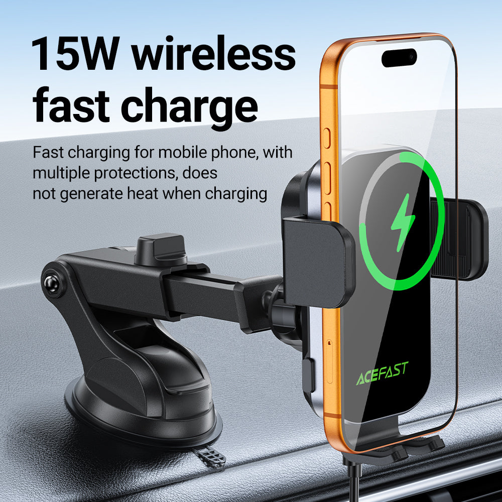 ACEFAST D53 Wireless Charging Car Holder -Black