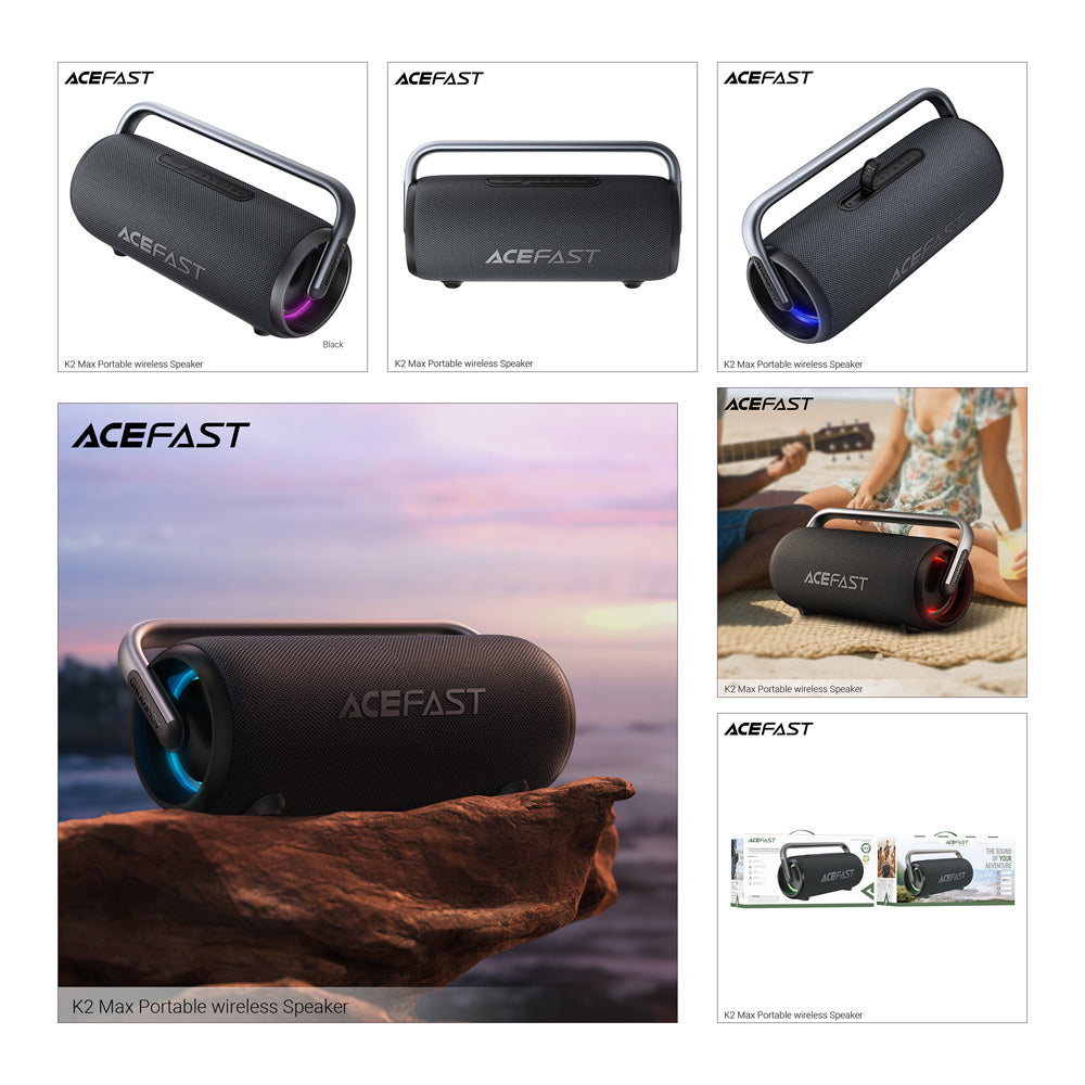ACEFAST K2 Max Portable Bluetooth Speaker - Black