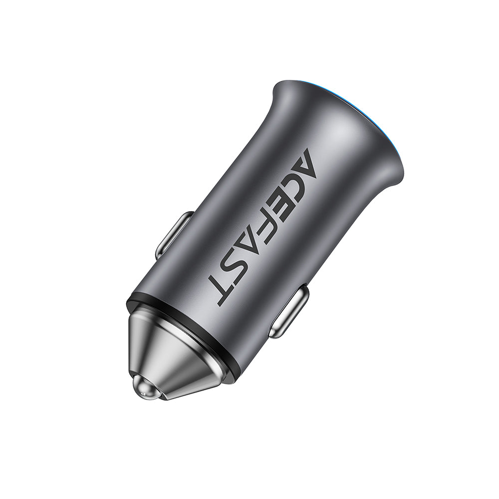 ACEFAST B16 95W Dual Port Metal Car Charger -Metallic Gray