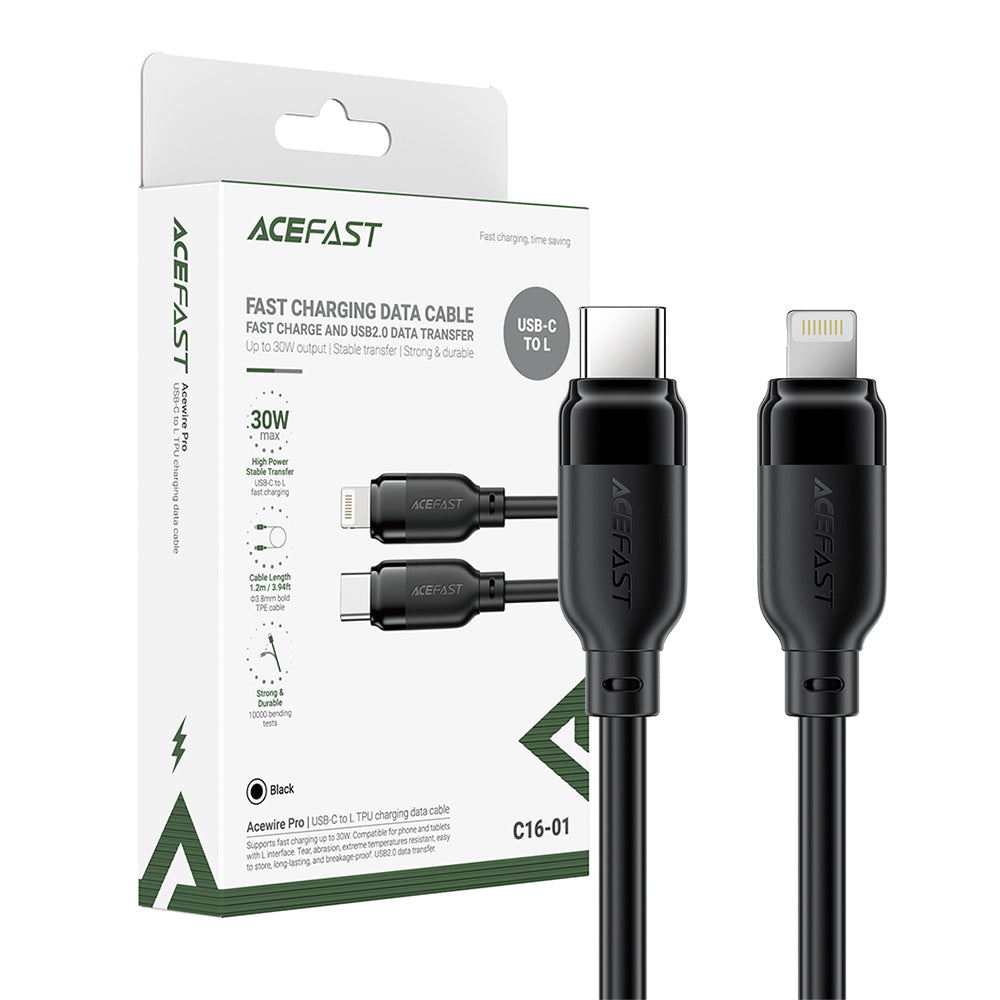 ACEFAST C16-01 USB-C to Lightning 30W Charging & Data Cable