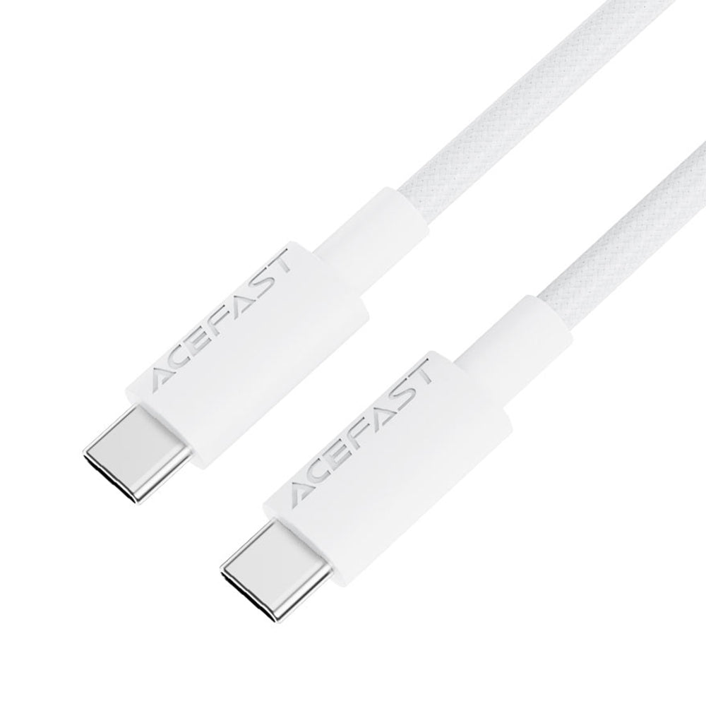 ACEFAST C18-03 USB-C to USB-C Nylon Braid Charging Data Cable -White