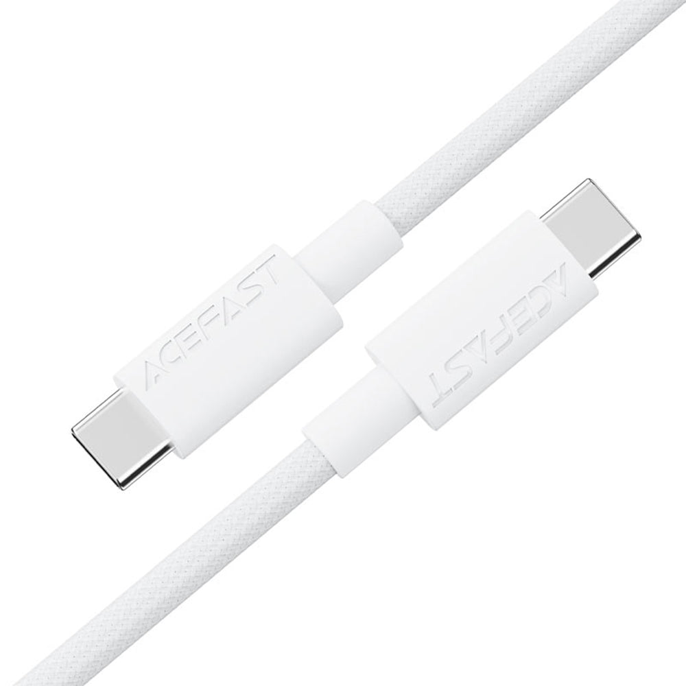 ACEFAST C18-03 USB-C to USB-C Nylon Braid Charging Data Cable -White