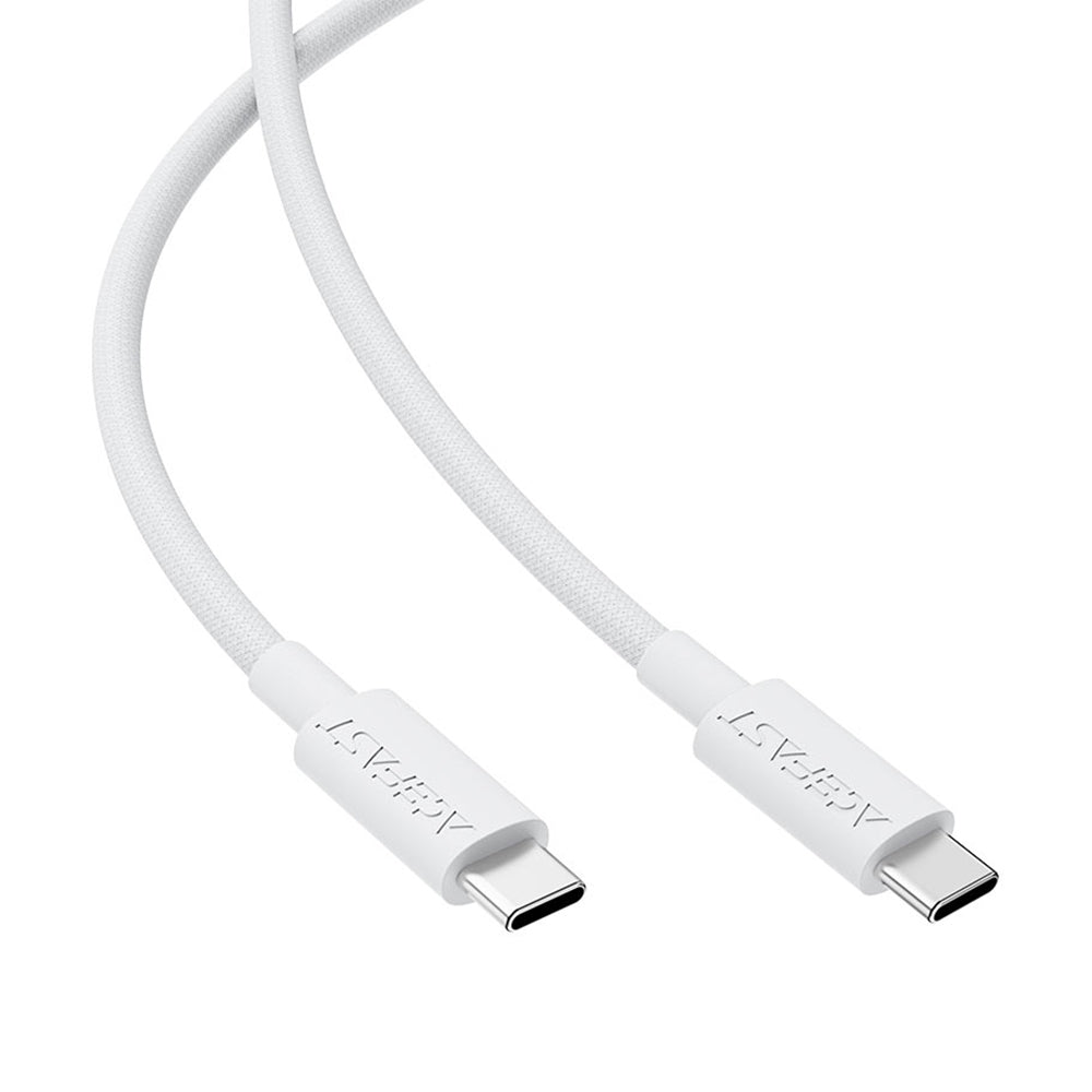 ACEFAST C18-03 USB-C to USB-C Nylon Braid Charging Data Cable -White