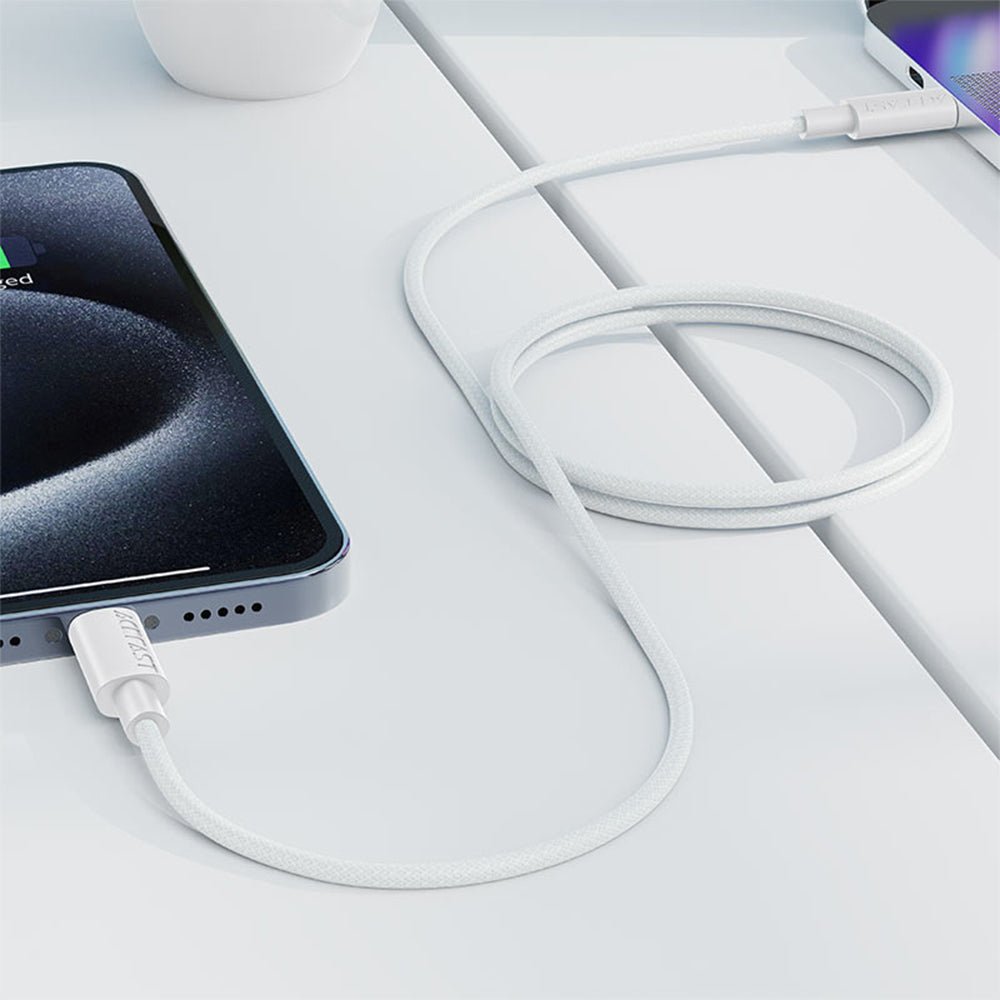 ACEFAST C18-03 USB-C to USB-C Nylon Braid Charging Data Cable -White