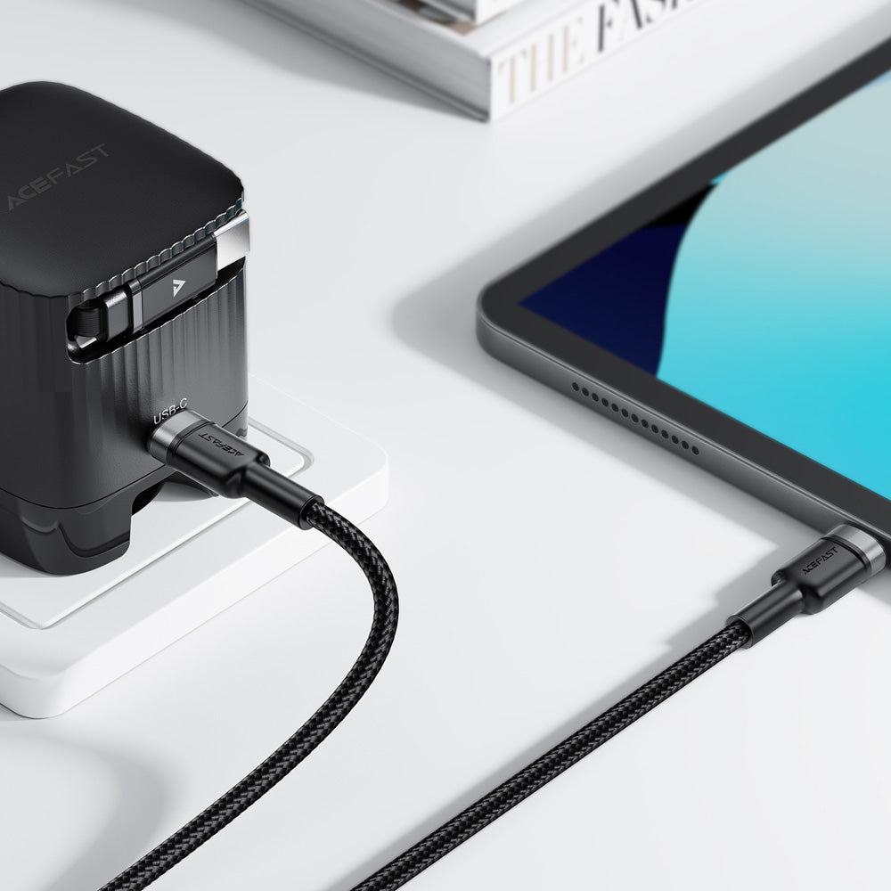 ACEFAST C22-03 USB-C to USB-C Aluminum Alloy Charging Data Cable -Black