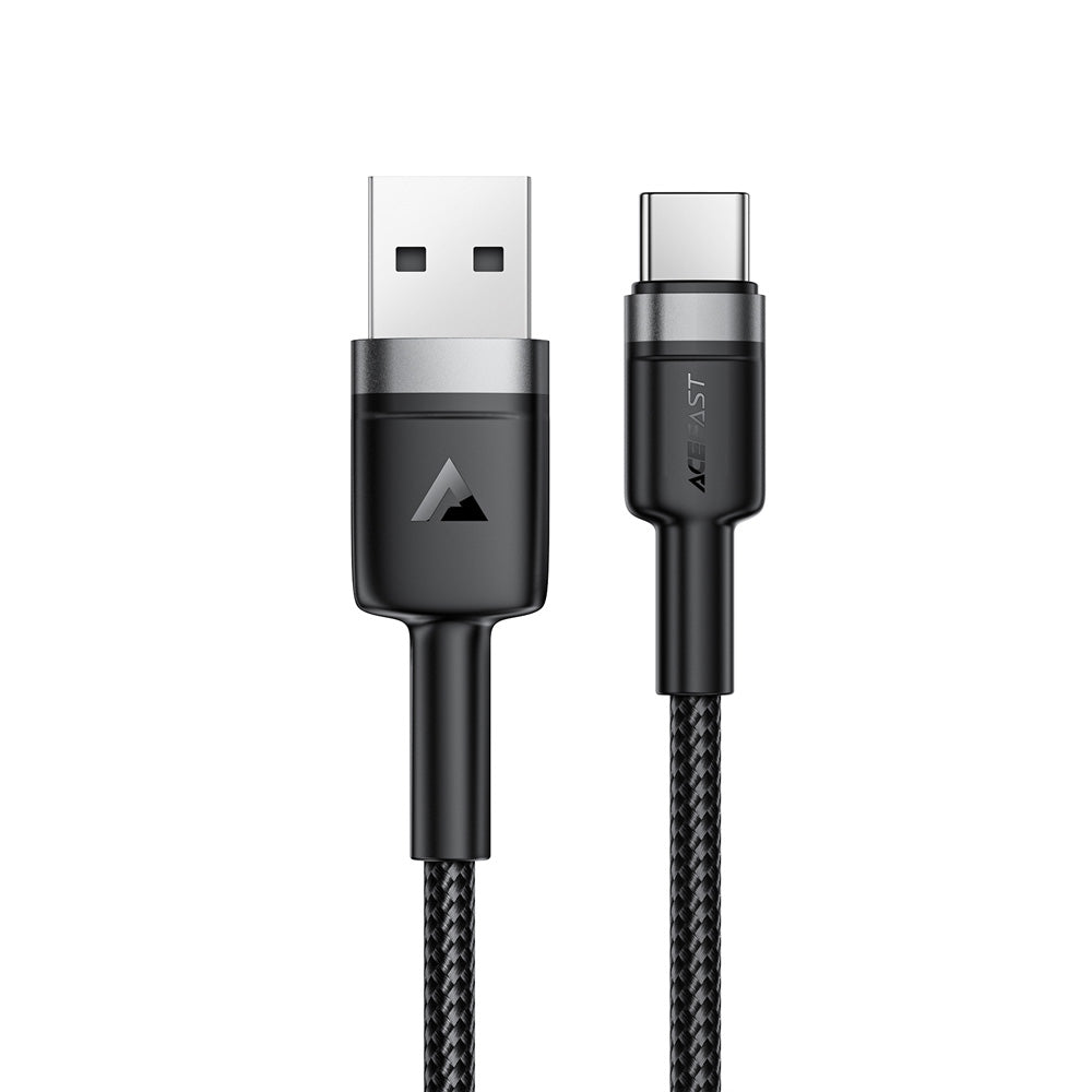 ACEFAST C22-04 USB-A to USB-C Aluminum Alloy Charging Data Cable -Black