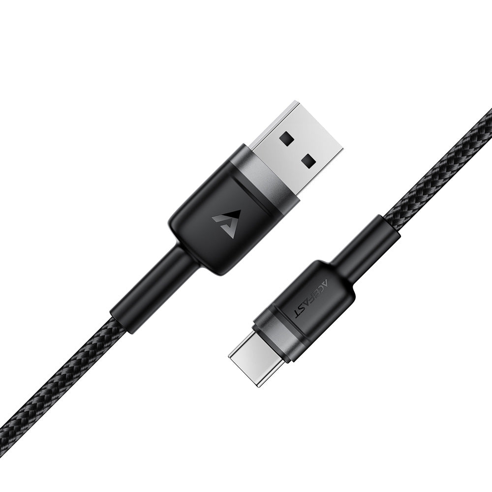 ACEFAST C22-04 USB-A to USB-C Aluminum Alloy Charging Data Cable -Black