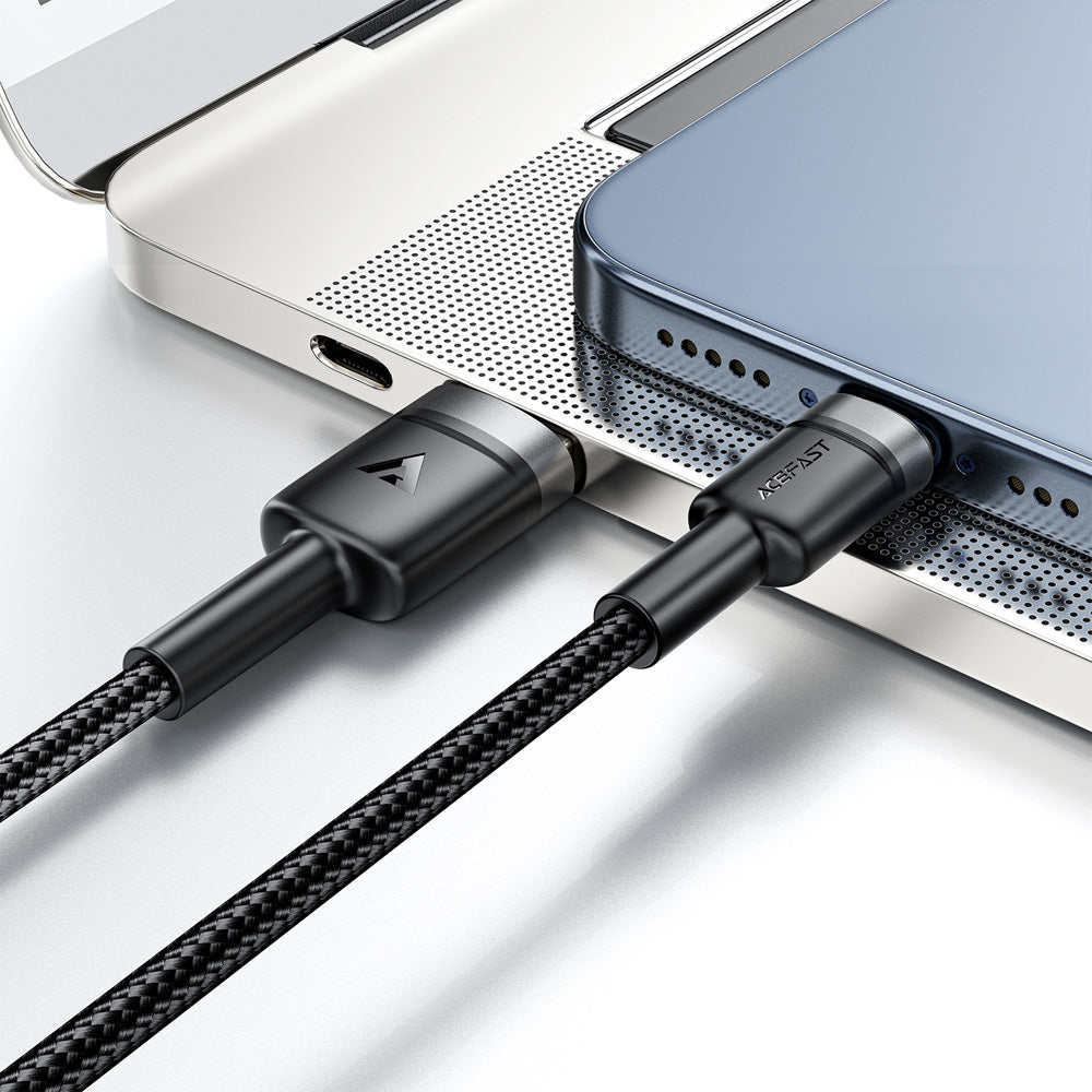 ACEFAST C22-04 USB-A to USB-C Aluminum Alloy Charging Data Cable -Black