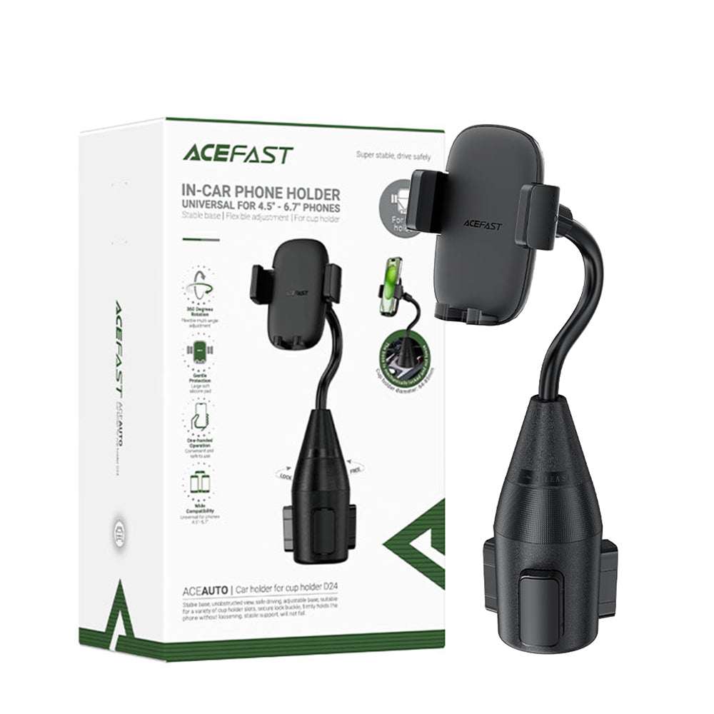 ACEFAST D24 Cup Holder Car Mount Holder- Black