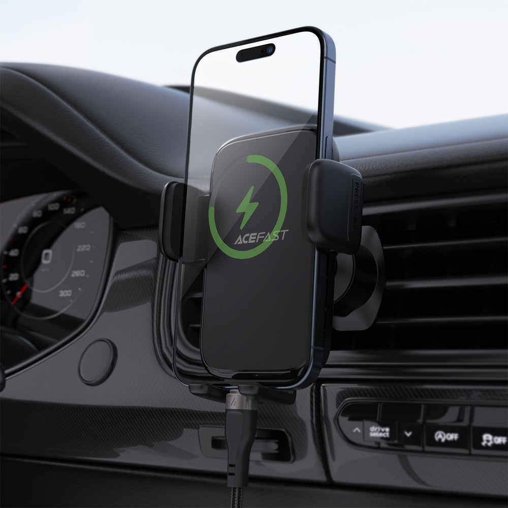 ACEFAST D27 Press Type Car Holder For Air Vent- Black