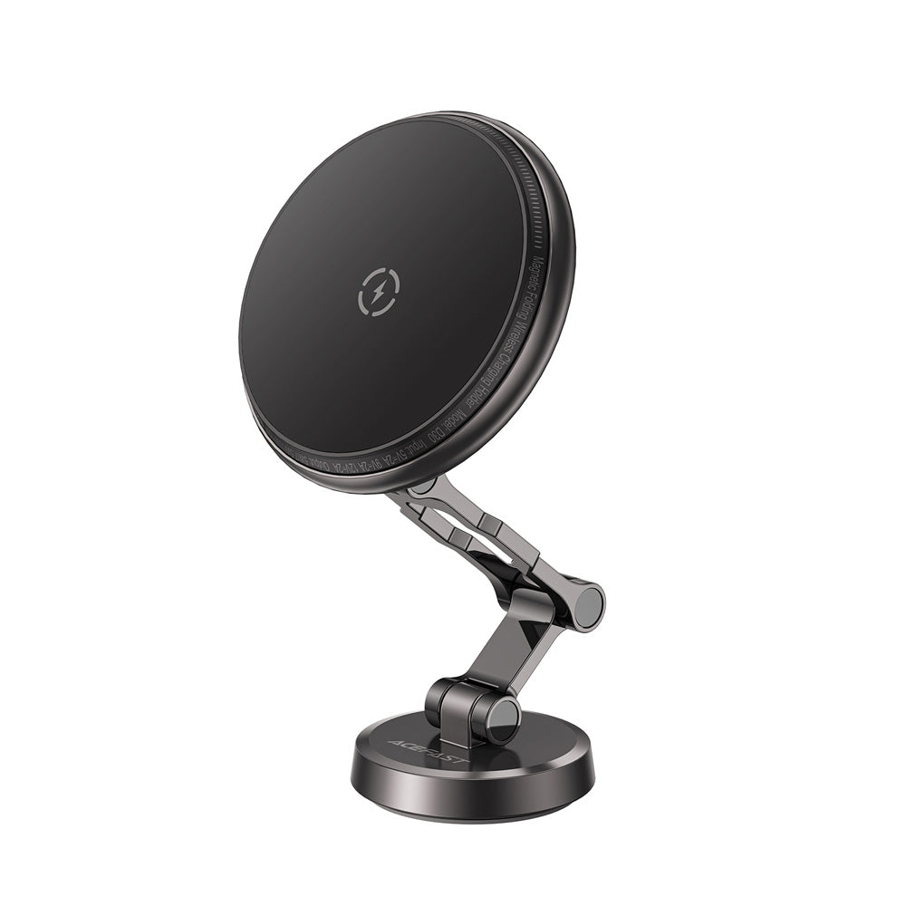 ACEFAST D30 Magnetic Folding Wireless Charging Car Holder- Black