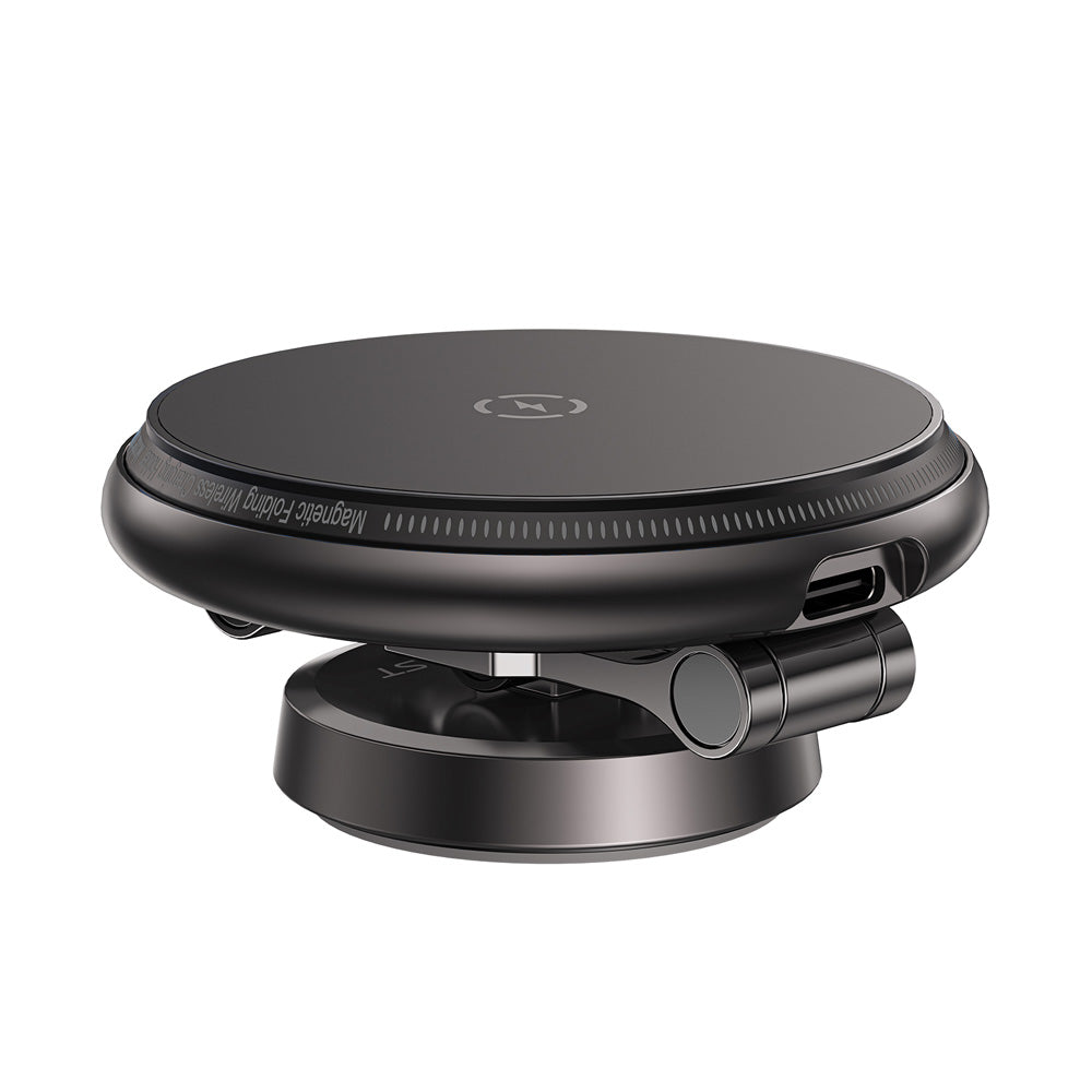 ACEFAST D30 Magnetic Folding Wireless Charging Car Holder- Black