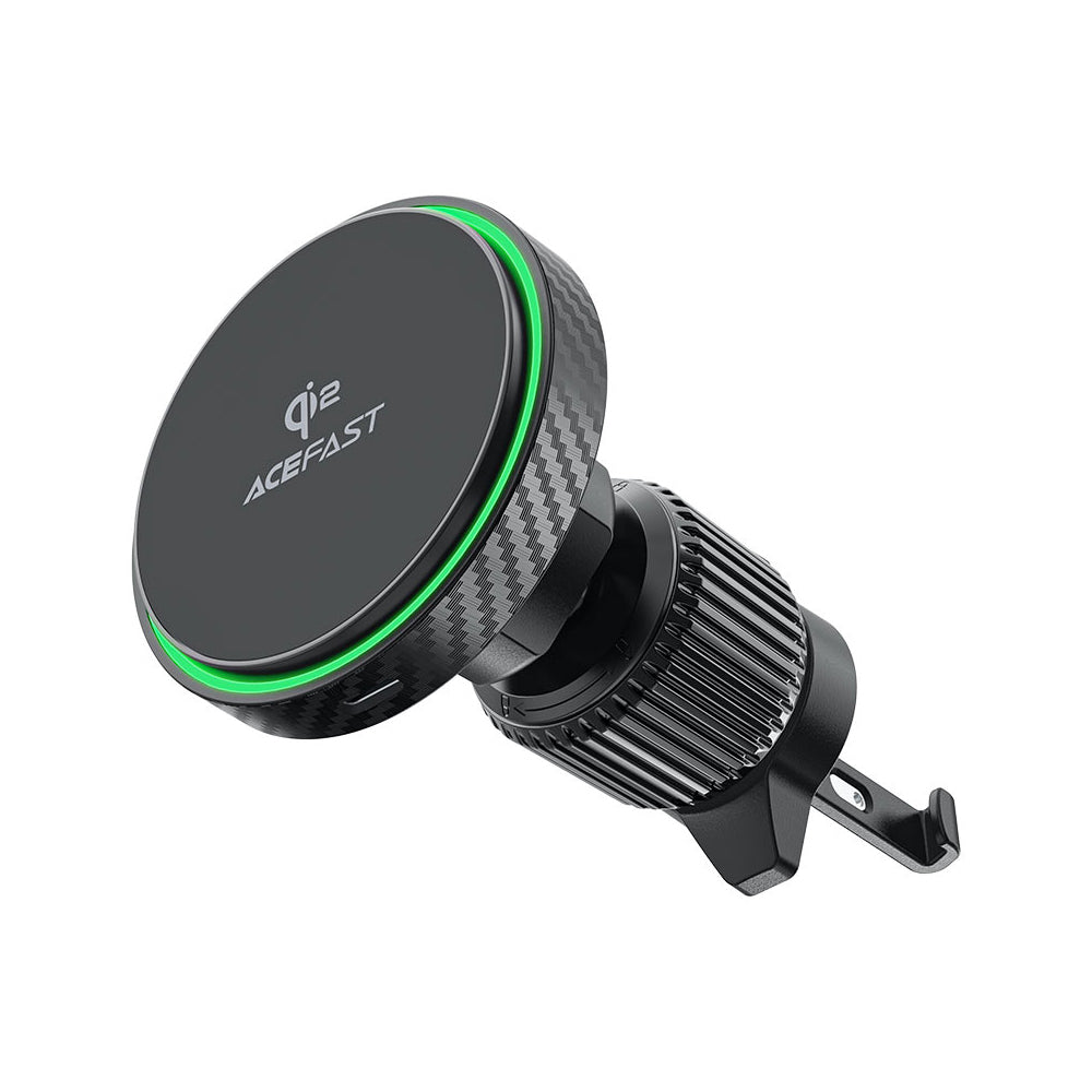 ACEFAST  D33 Qi2 Magnetic Wireless Charging Car Holder For Air Went- Black