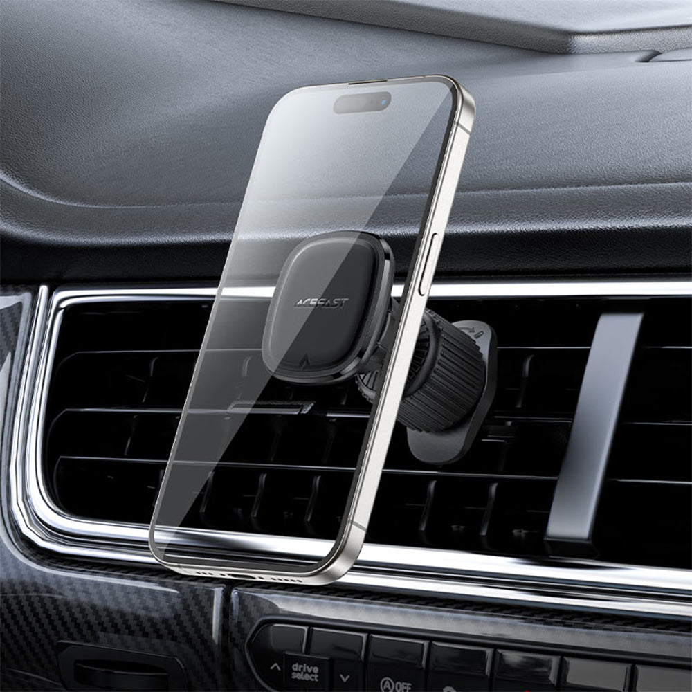 ACEFAST D34 Magnetic Charging Car Holder For Air Went- Black