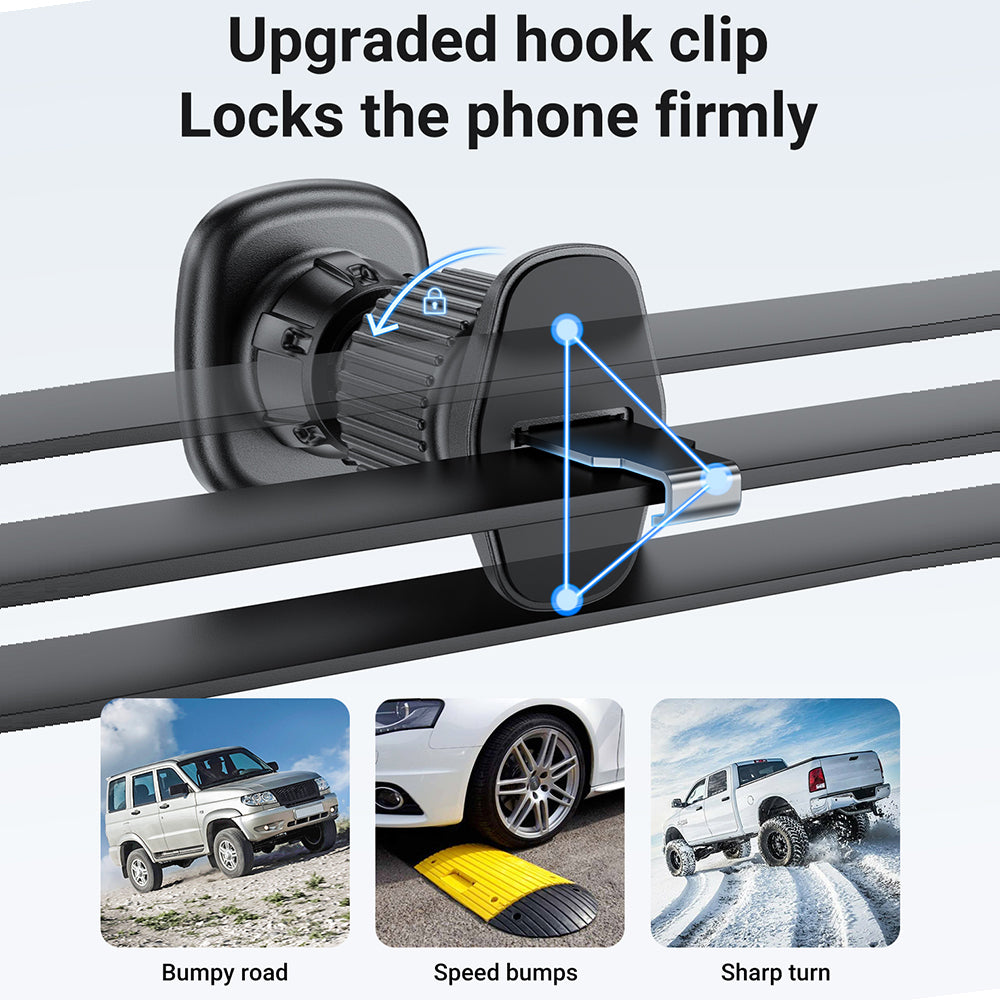 ACEFAST D34 Magnetic Charging Car Holder For Air Went- Black