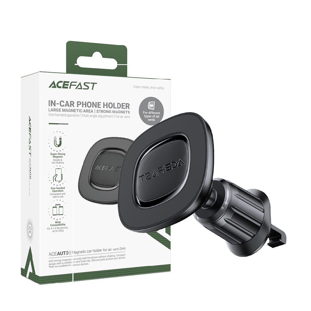 ACEFAST D44 Magnetic Charging Car Holder For Air Went- Black