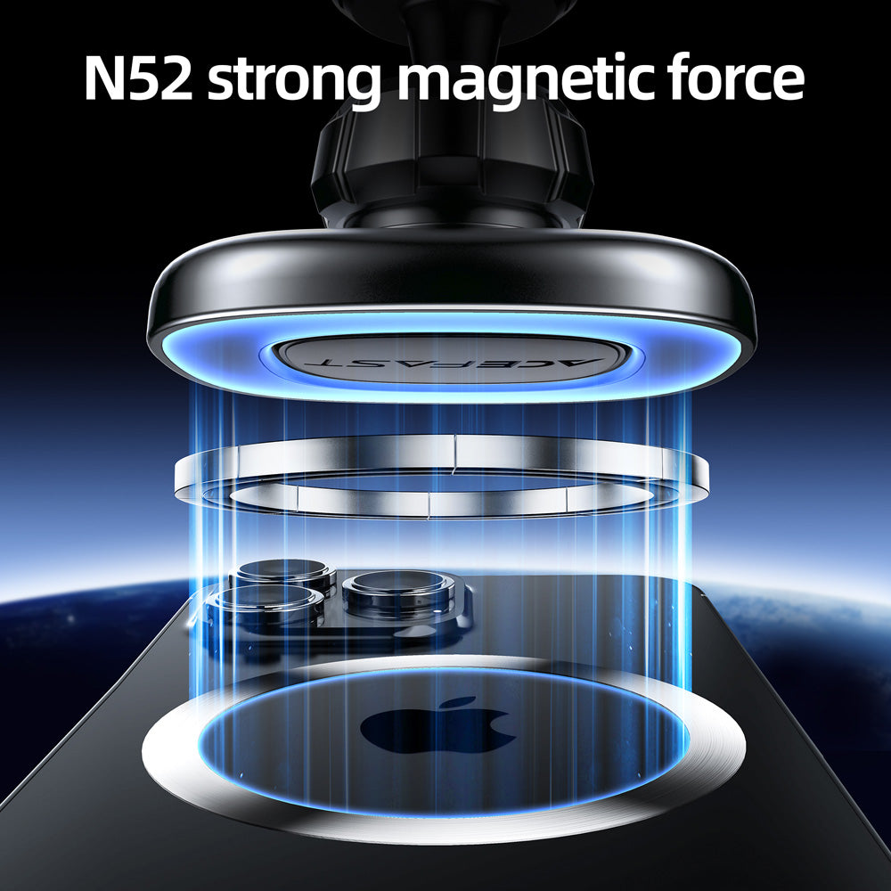ACEFAST D44 Magnetic Charging Car Holder For Air Went- Black