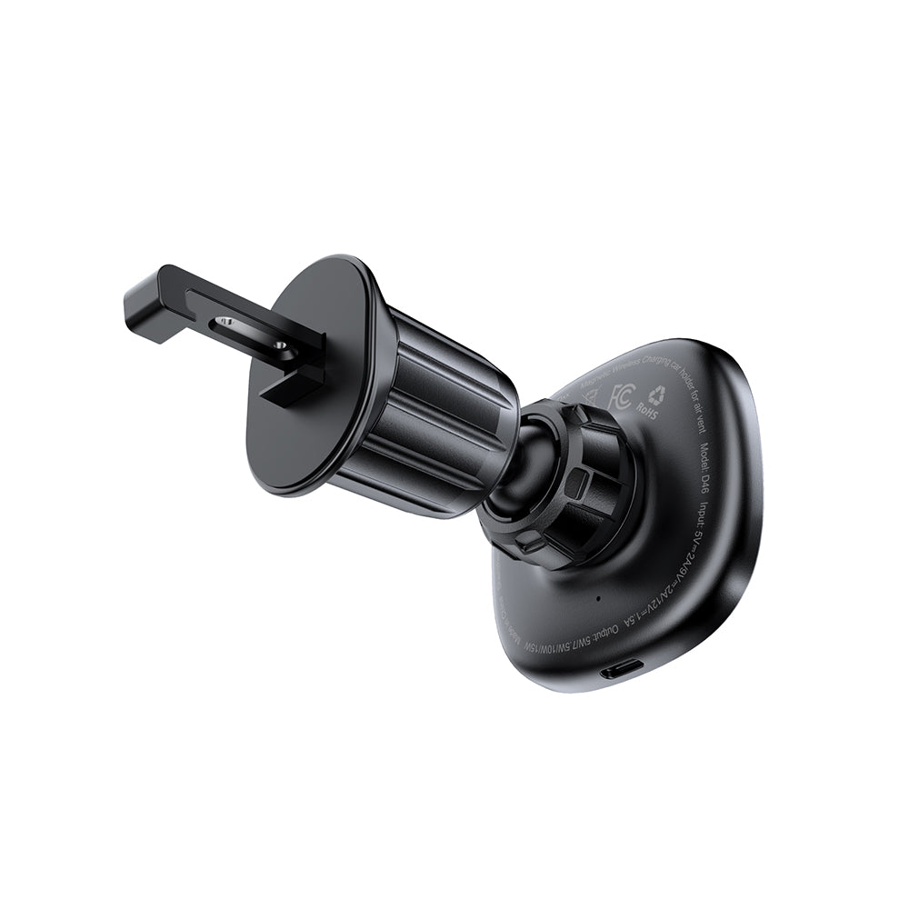ACEFAST D46 Magnetic Wireless Charging Car Holder For Air Went- Black