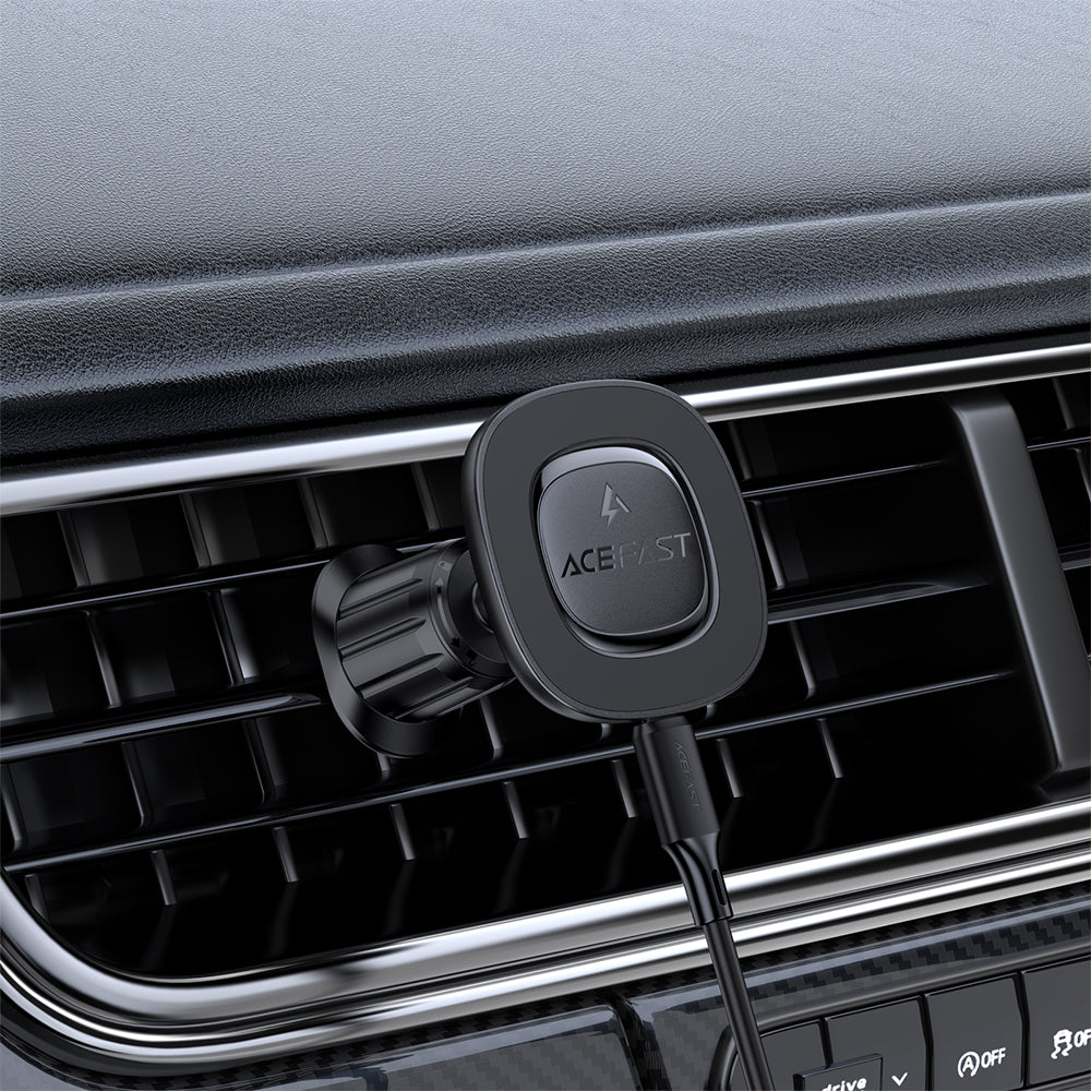 ACEFAST D46 Magnetic Wireless Charging Car Holder For Air Went- Black
