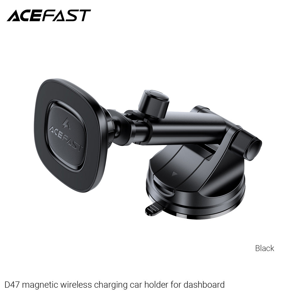 ACEFAST D47 Magnetic Wireless Charger Car Holder-Black