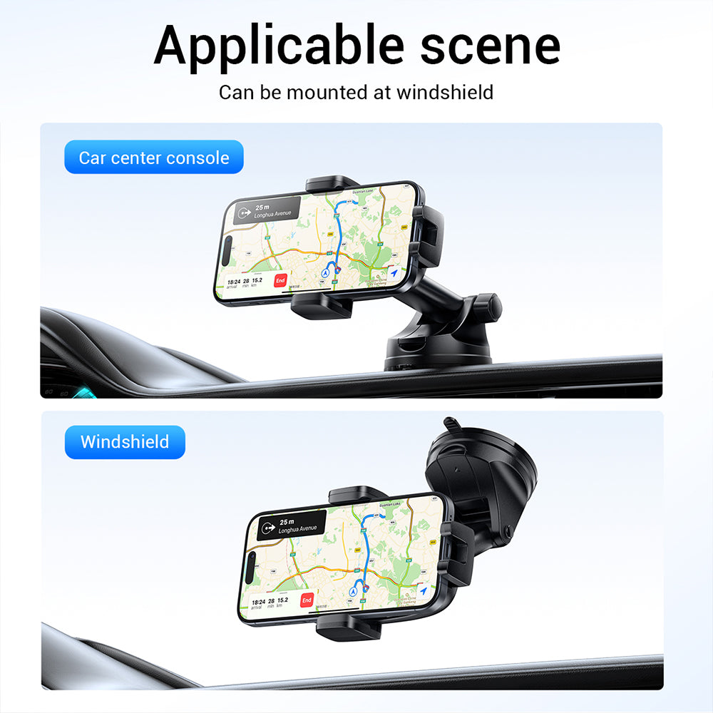 ACEFAST D49 One-touch Center Console Wireless Charger Car Holder-Black