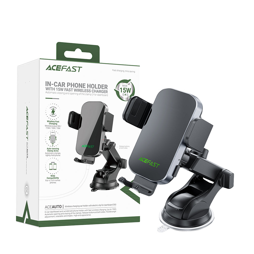 ACEFAST D53 Wireless Charging Car Holder -Black