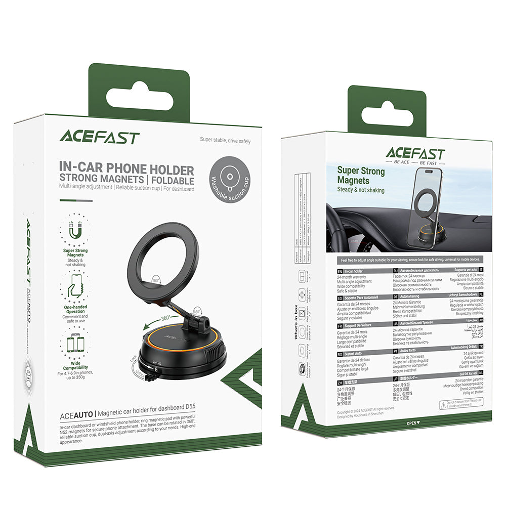 ACEFAST D55 Magnetic Car Holder-Black