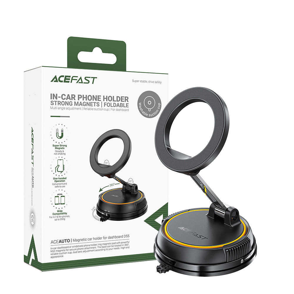ACEFAST D55 Magnetic Car Holder-Black