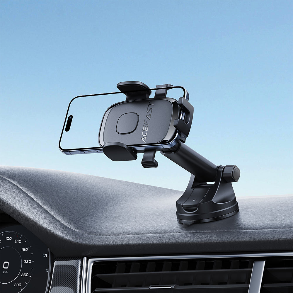 ACEFAST D57 One-Key Lock Car Holder-Black