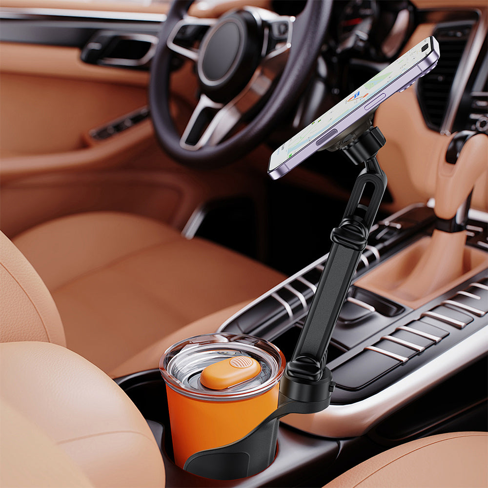 ACEFAST D62 Double Cup Holder Magnetic Car Holder - Black