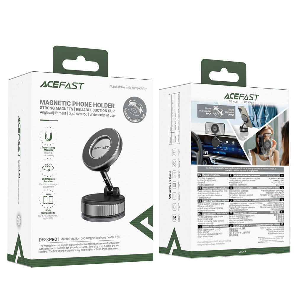 ACEFAST E28 Manual Suction Cup Magnetic Phone Holde