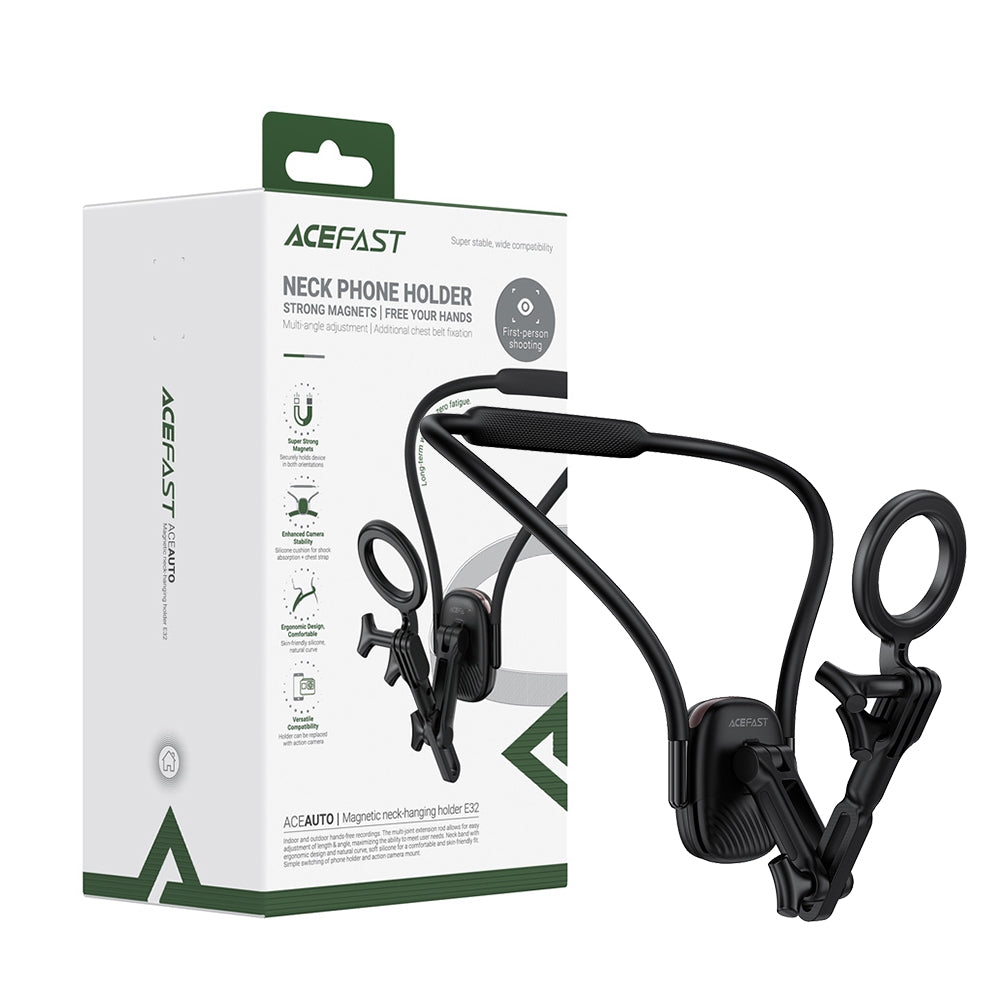 ACEFAST E32 Neck-hanging Magnetic Holder-Black