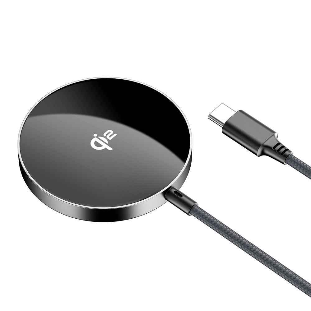 ACEFAST E24 QI2 Desktop Magnetic Wireless Charger WithCable -Metallic Gray
