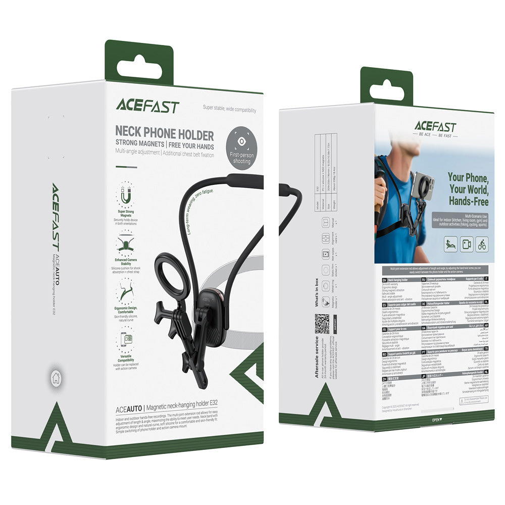 ACEFAST E32 Neck-hanging Magnetic Holder-Black