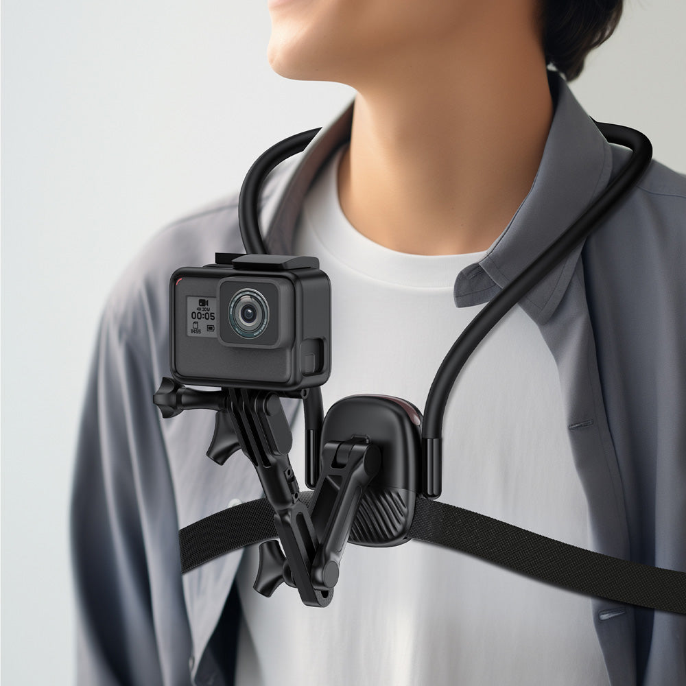 ACEFAST E33 Neck-hanging Clamp Type Holder -Black