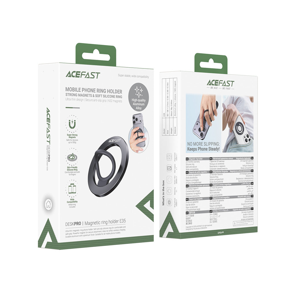 ACEFAST E35 Magnetic Phone Ring Holder -Black
