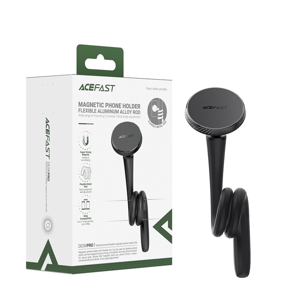ACEFAST E36 Multifunctional Flexible Magnetic Phone Holder-Black