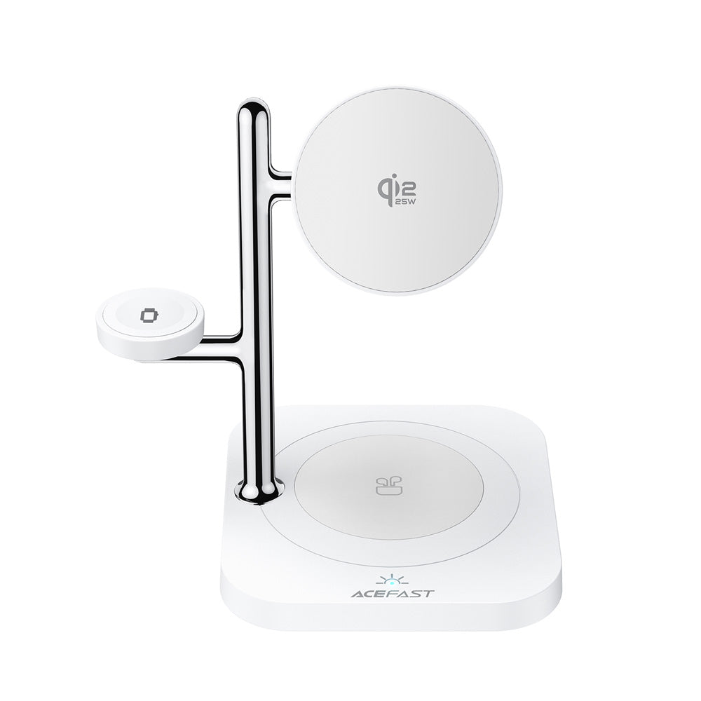 ACEFAST E39 4-in-1 Qi2 Desktop Wireless Charger - White