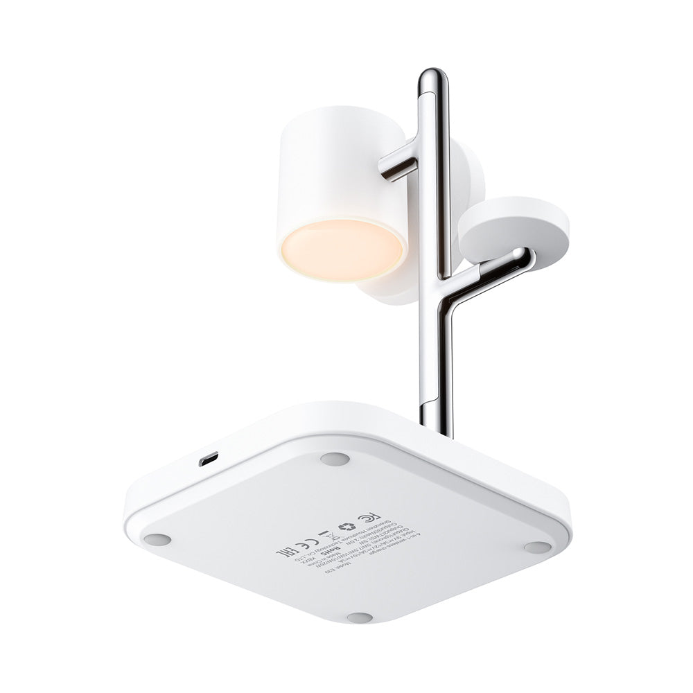 ACEFAST E39 4-in-1 Qi2 Desktop Wireless Charger - White