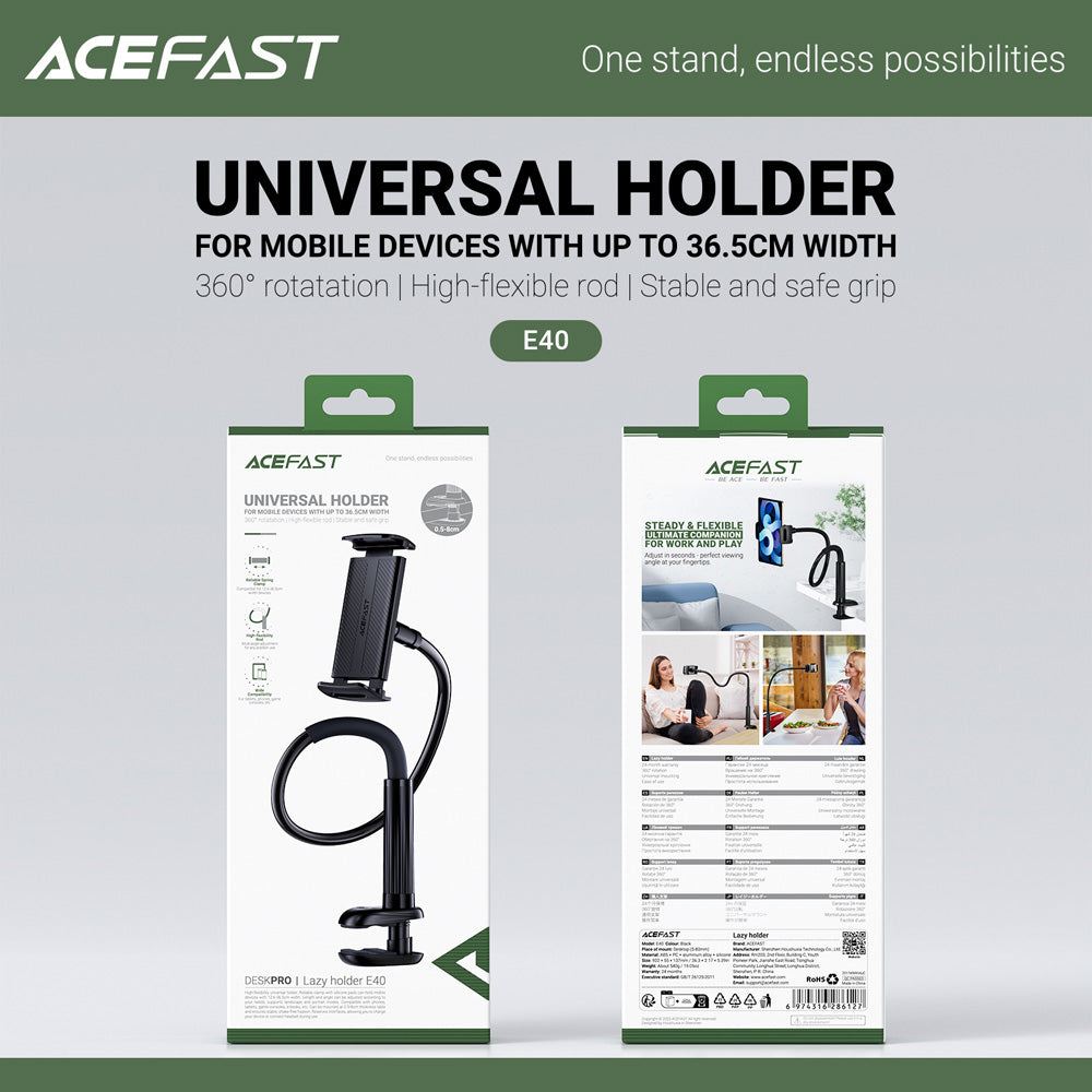 ACEFAST E40 Lazy Hands-free Holder -Black