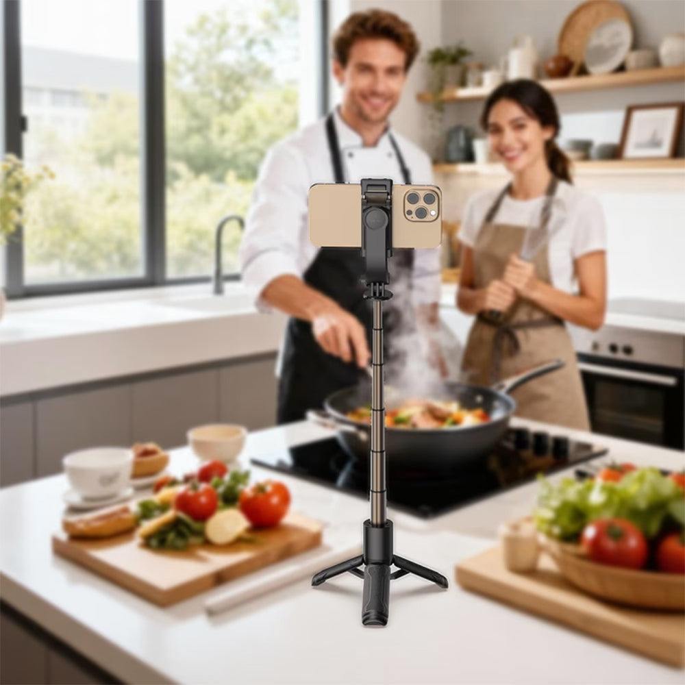 ACEFAST E43 Selfie Stick With Automatic Tripod -Black