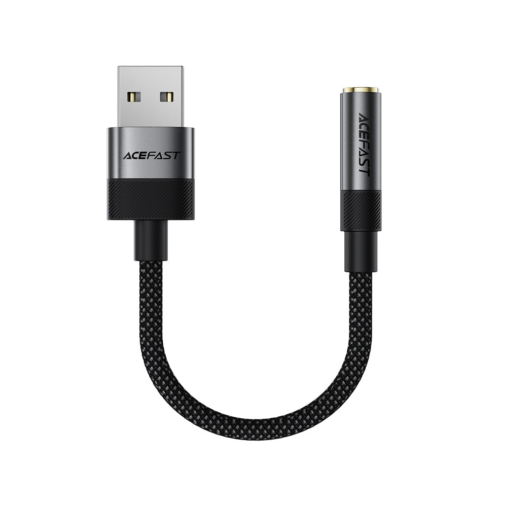 ACEFAST J13 USB-A to 3.5mm Audio Converter -Black